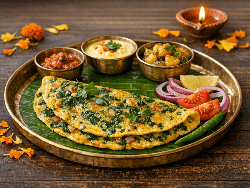 Spinach Egg Omelette