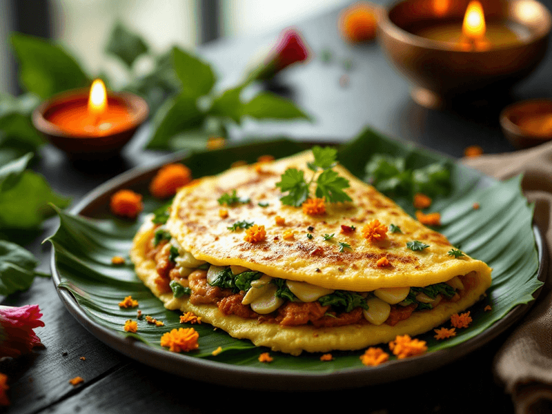 Spinach Omelette