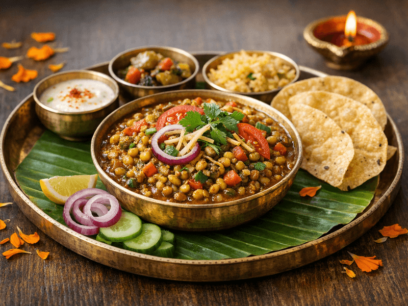 Sprouted Moong Curry