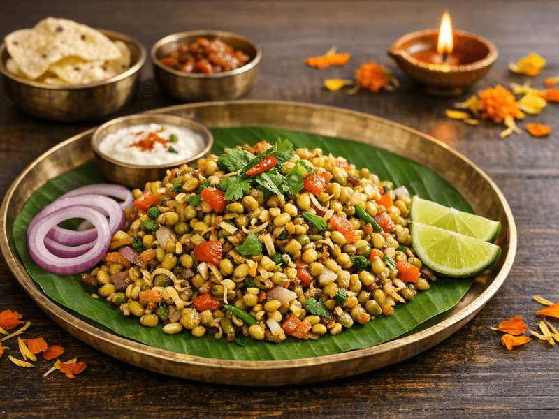 Sprouted Moong Dal Stir Fry