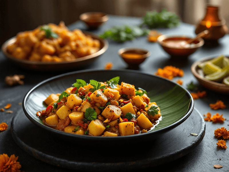 Sprouts Curry with Potato