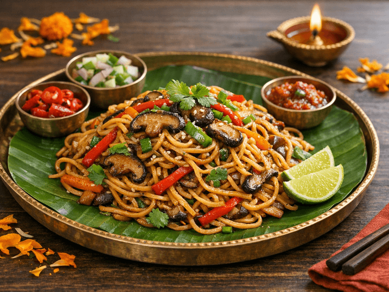 Stir-Fried Shiitake Noodles