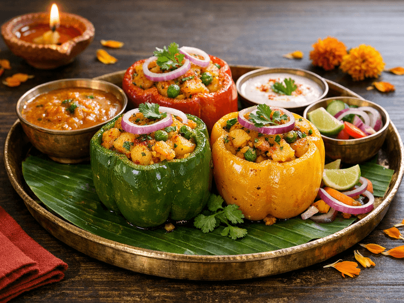 Stuffed Bell Pepper with Potato