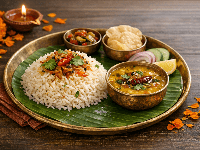 Tadka Rice with Dal