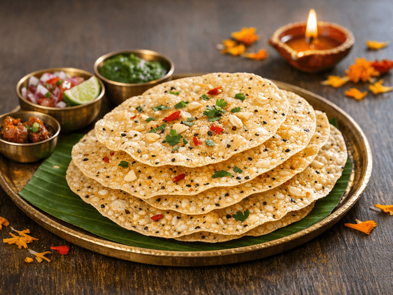 Thin Garlic Papad