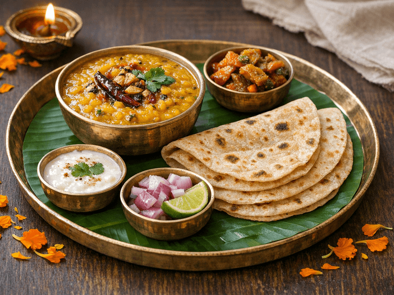Toor Dal with 2 Roti