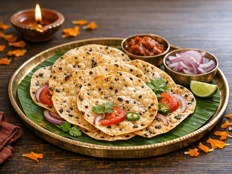 Urad Papad Roasted
