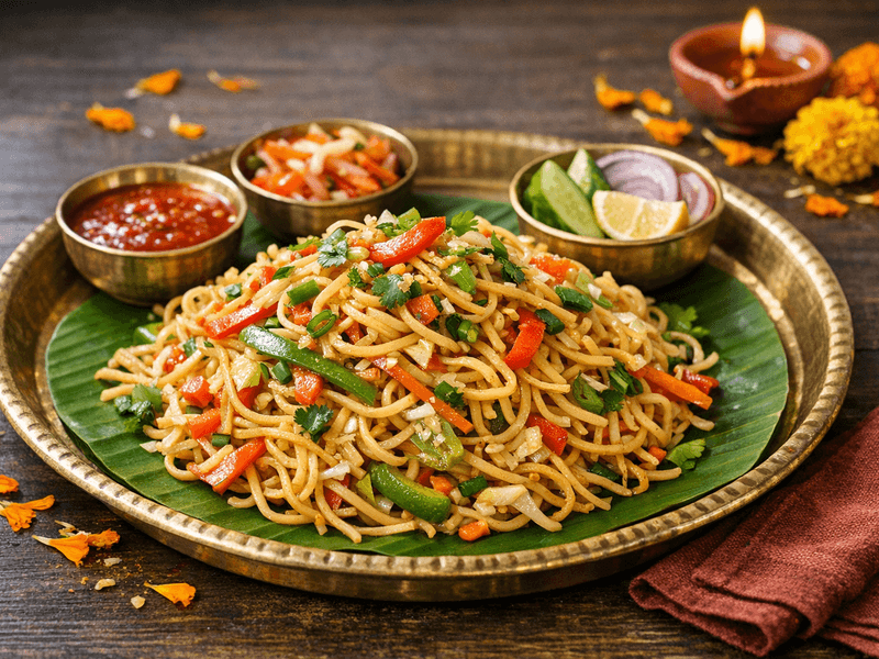 Veg Chowmein (Delhi Street)