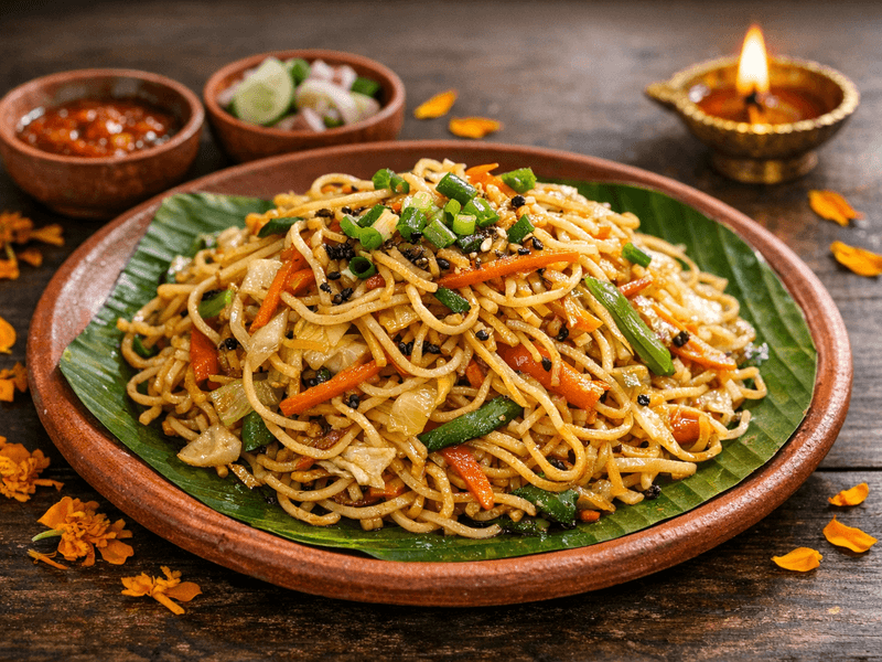 Veg Chowmein (Kolkata)