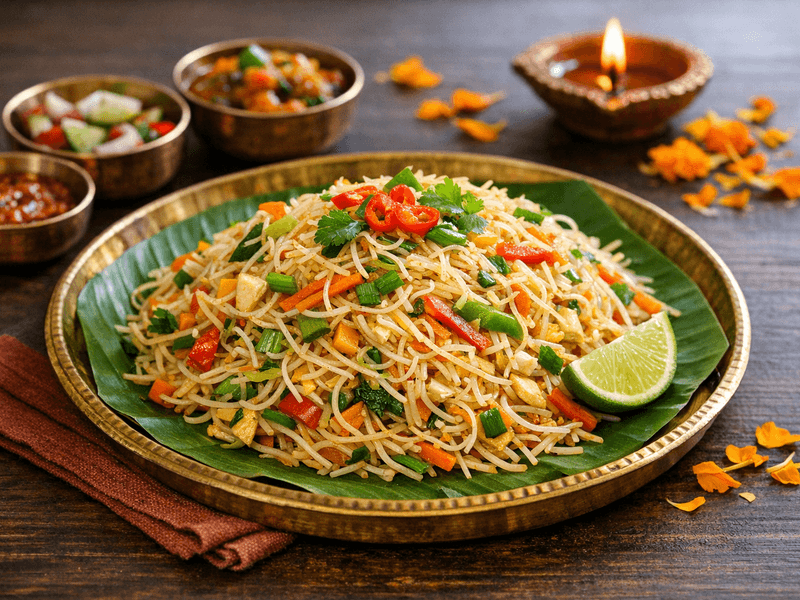 Veg Singapore Rice Noodles