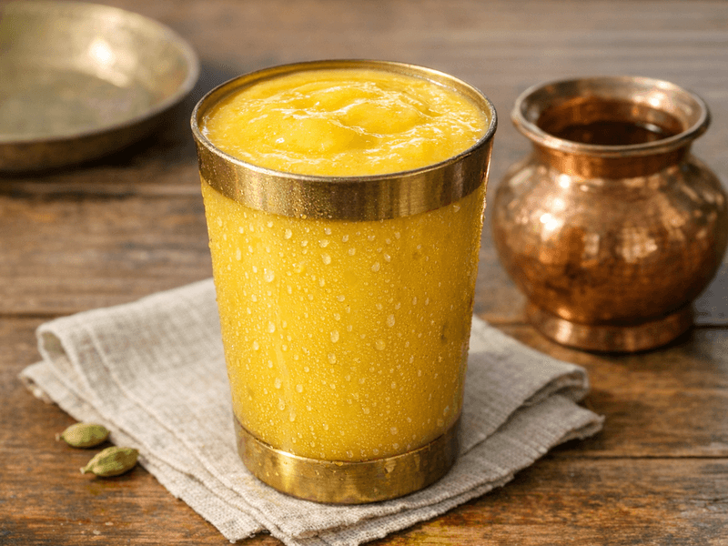 Vegan Mango Shake Without Sugar