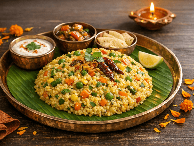 Vegetable Daliya Khichdi