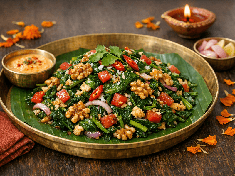 Walnut and Spinach Salad