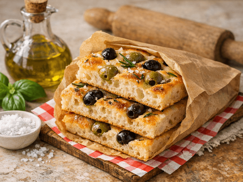 Focaccia con le Olive