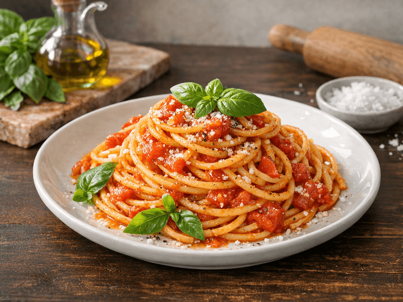 Pasta al Pomodoro e Basilico