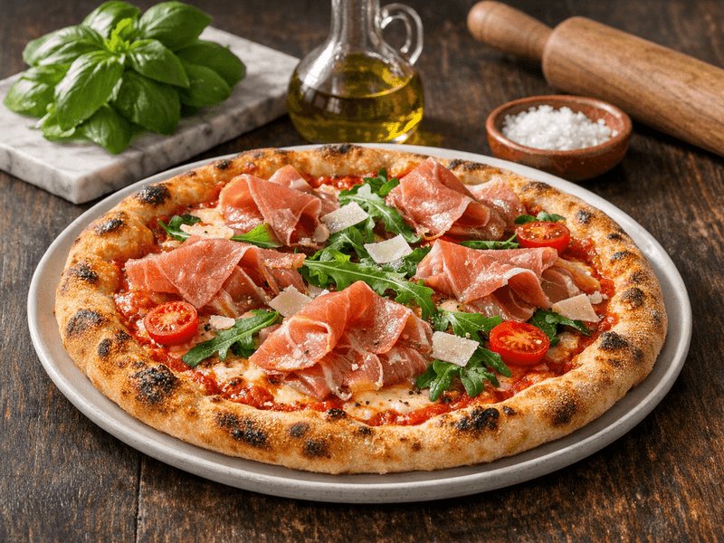 Pizza al Prosciutto