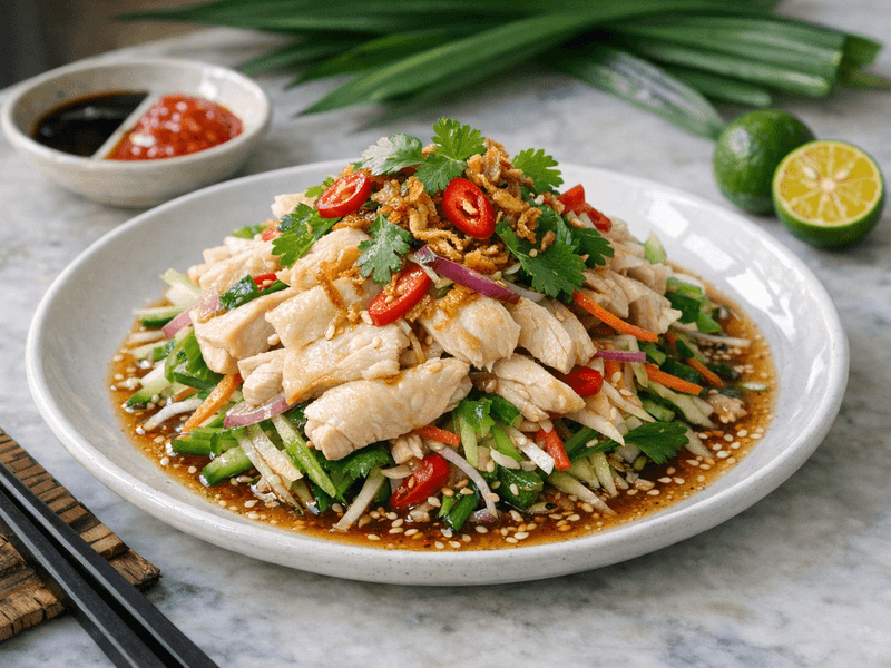 Salad Ayam Rebus Asia