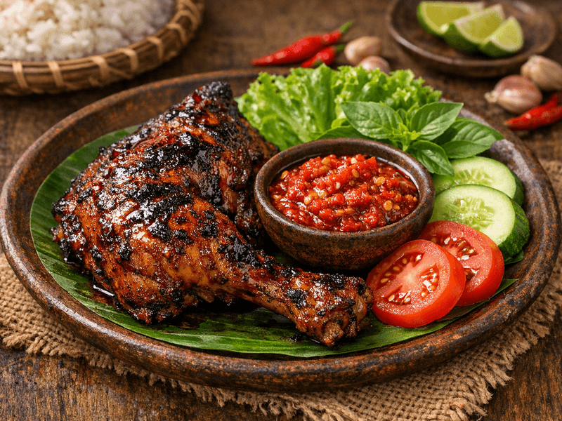 Ayam Bakar dengan Sambal