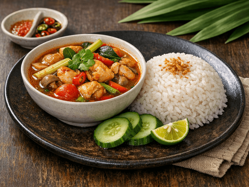 Ayam Tomyam with Rice