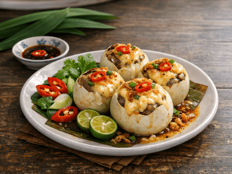 Balut Ayam dengan Keju