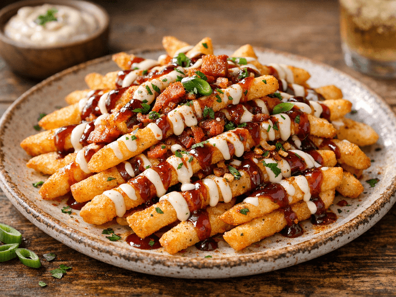 Kentang Goreng Barbeku Mayonis