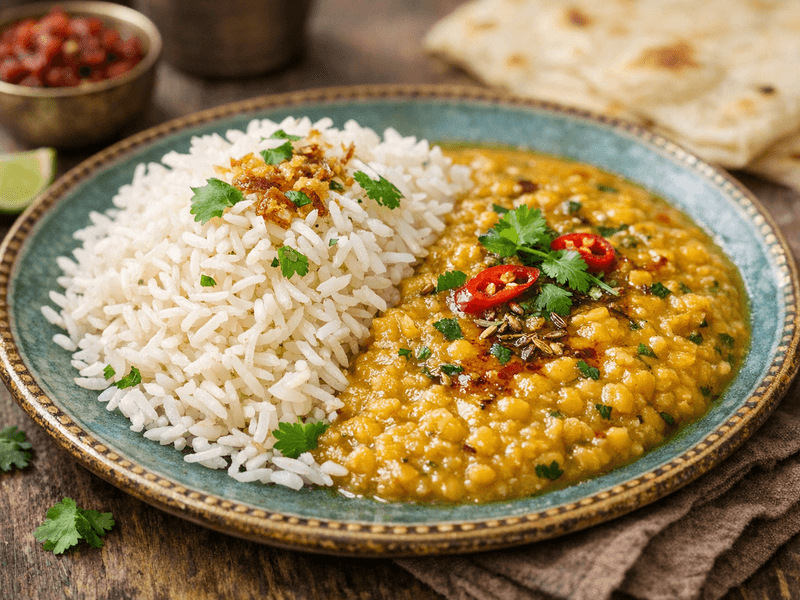 Nasi Basmati dengan Dal
