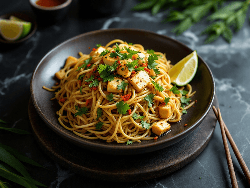 Bean Sprouts with Paneer