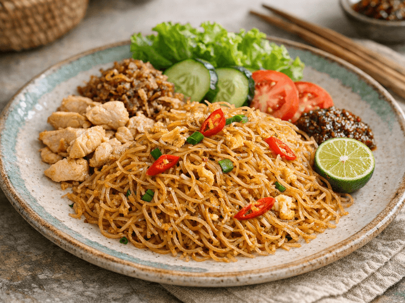 Bihun Goreng Separuh