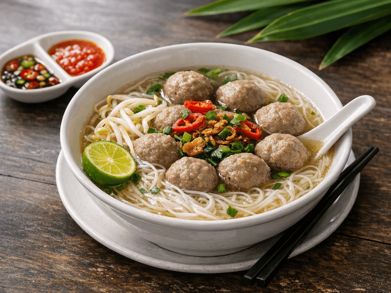 Bihun Sup Bebola Daging