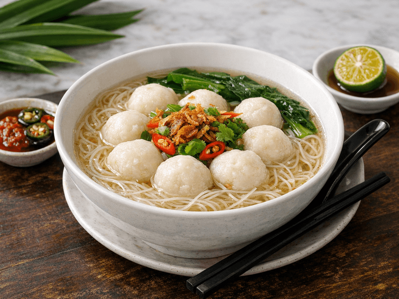 Bihun Sup Bebola Ikan