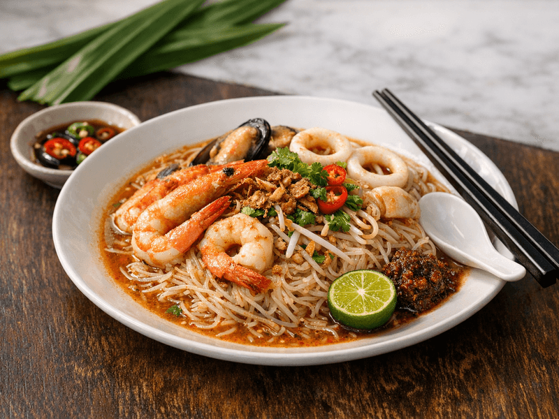 Bihun Sup Seafood Campur