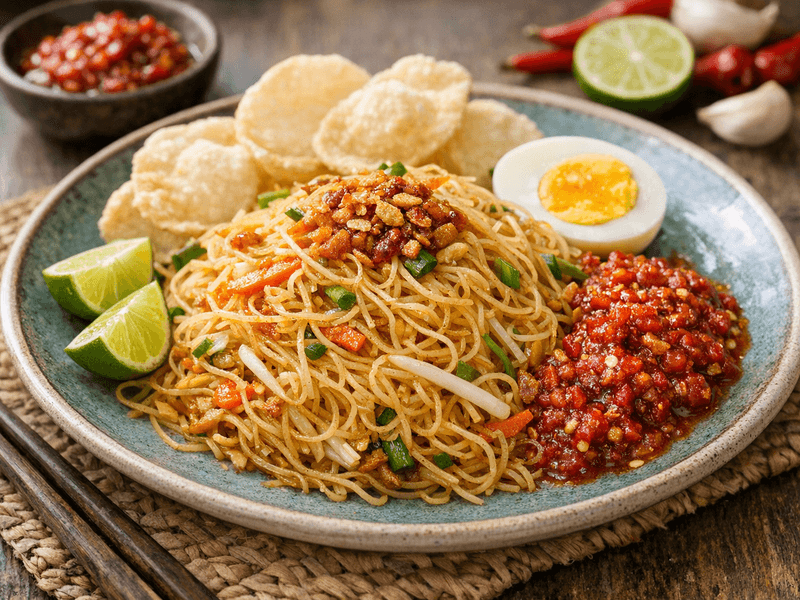 Bihun dengan Sambal