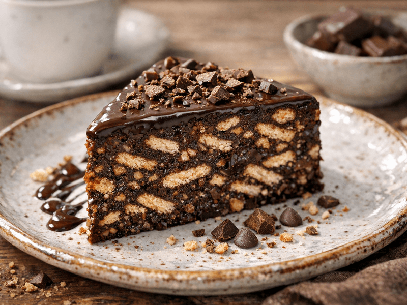 Biscuit Chocolate Cake