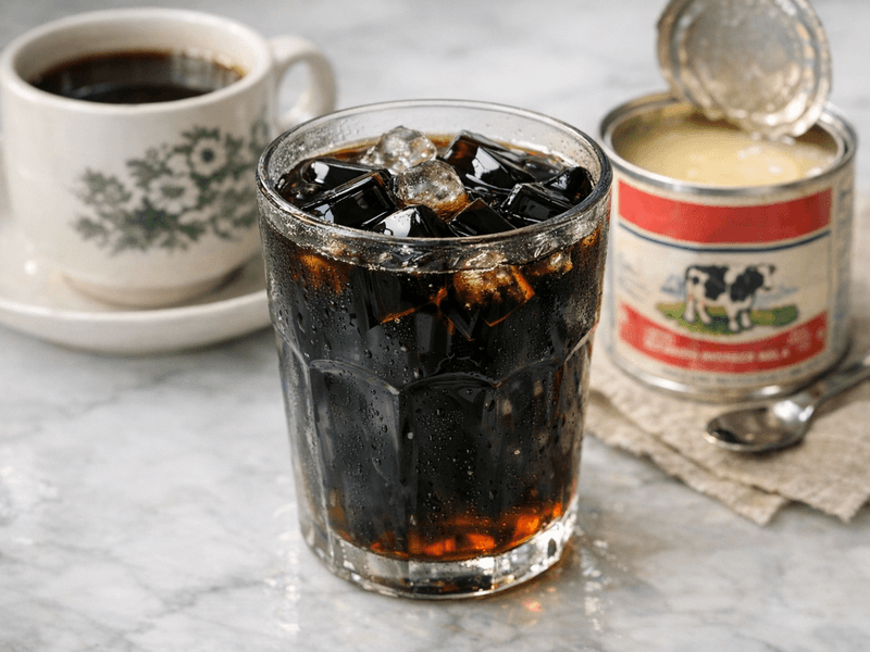 Black Grass Jelly with Sugar