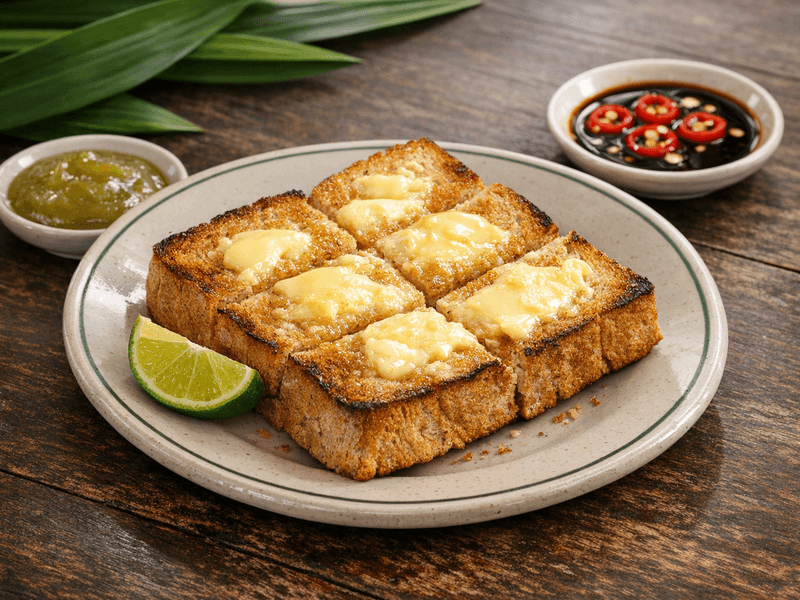 Brown Bread Toast with Butter
