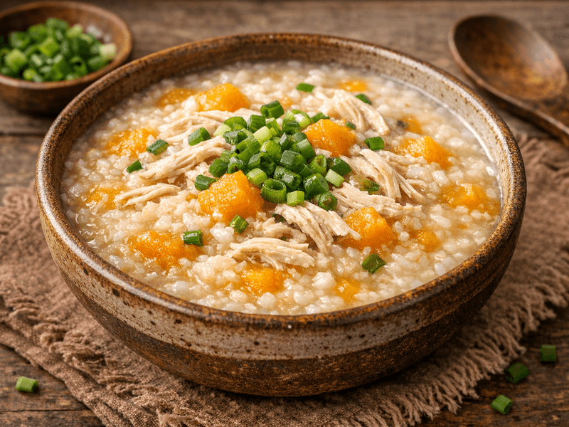 Bubur Labu dan Ayam