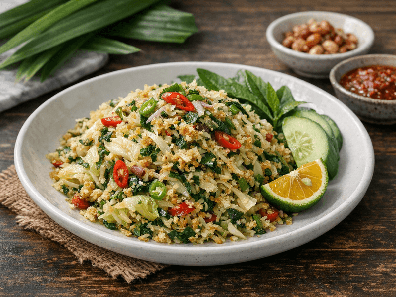 Ulam Kubis dengan Kelapa Parut