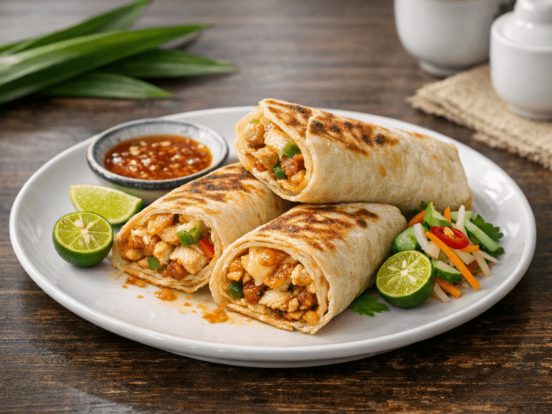 Lavash Wrap Ayam dan Keju