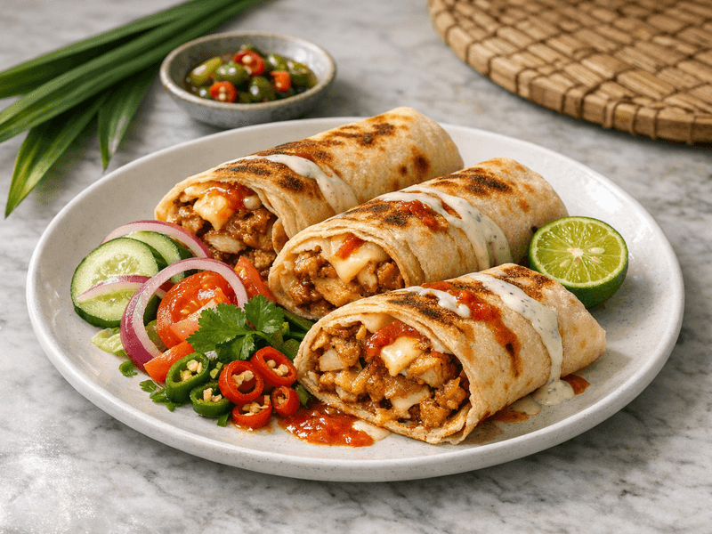 Shawarma Ayam dan Keju