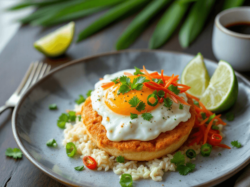 Chicken and Egg Breakfast Muffin