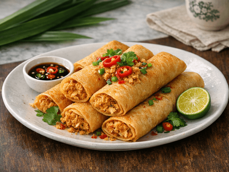 Roti Gulung Serunding Ayam