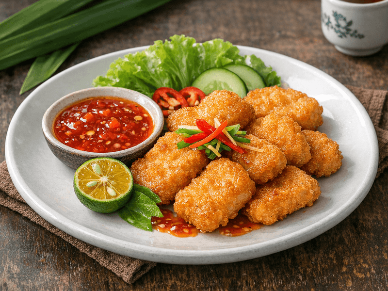 Chicken Nugget with Sweet Chili Sauce