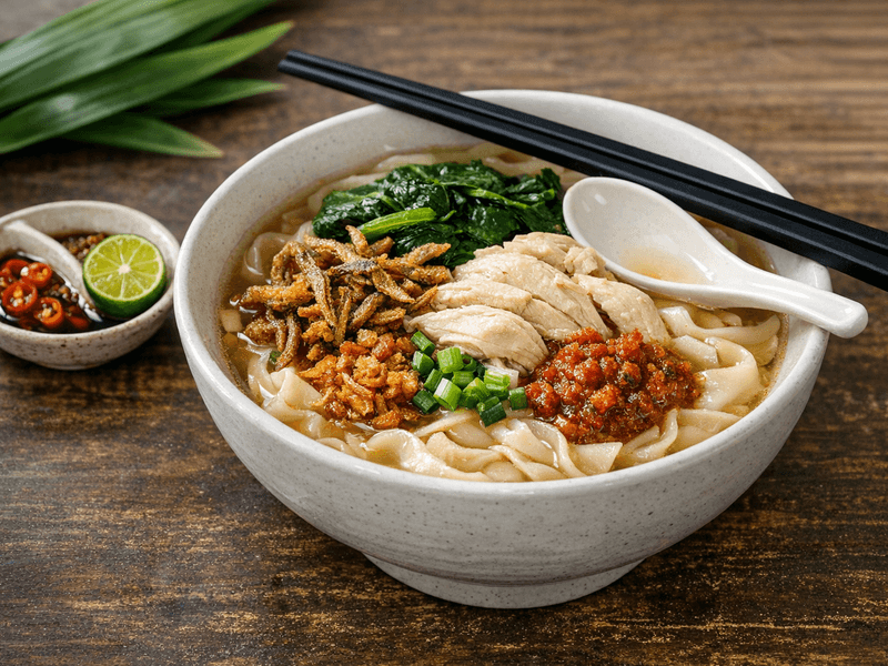 Chicken Pan Mee Soup