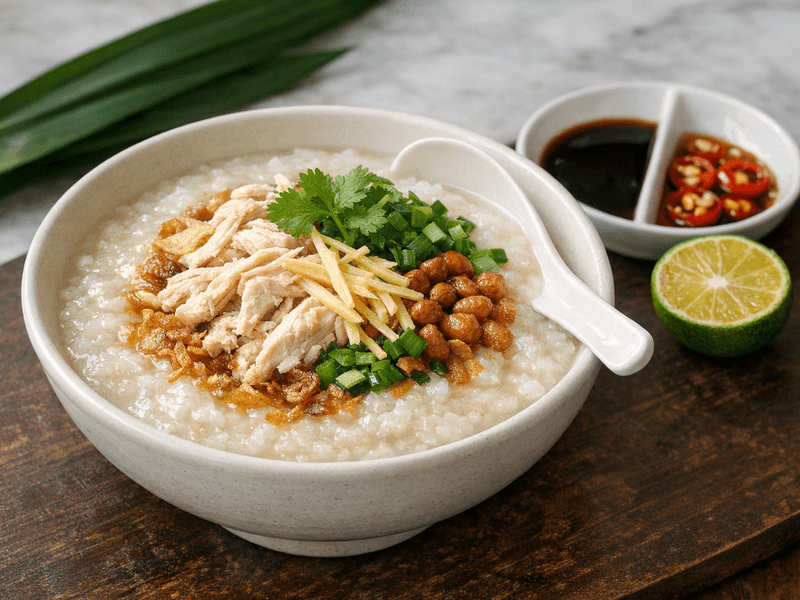 Bubur Ayam dengan Perasa Knorr