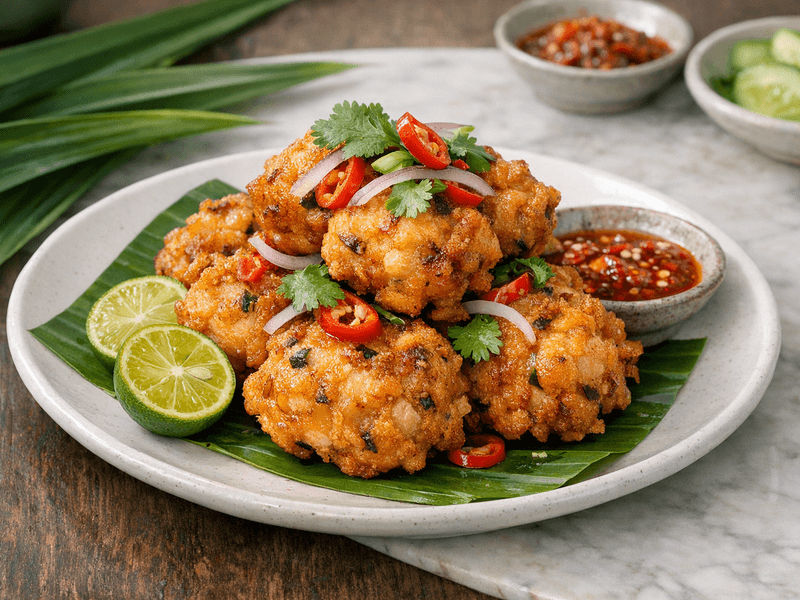 Chicken Potato Tofu Fritter