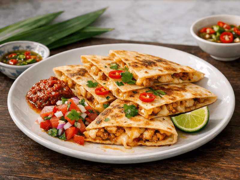 Chicken Quesadilla with Cheese