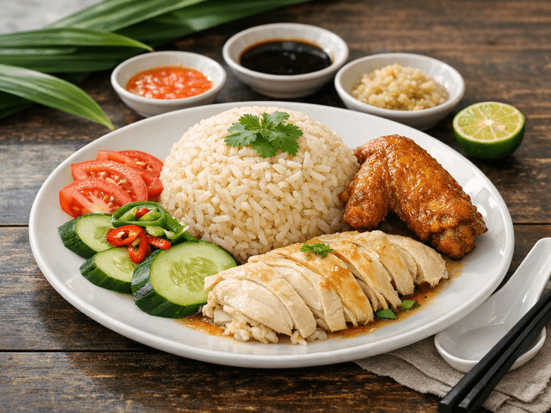 Nasi Ayam (Bahagian Kepak)