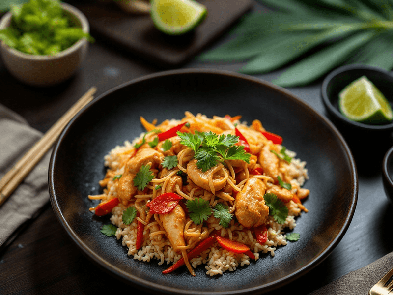 Chicken Tom Yum Rice