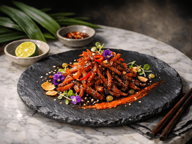 Sotong Kering Manis Cili