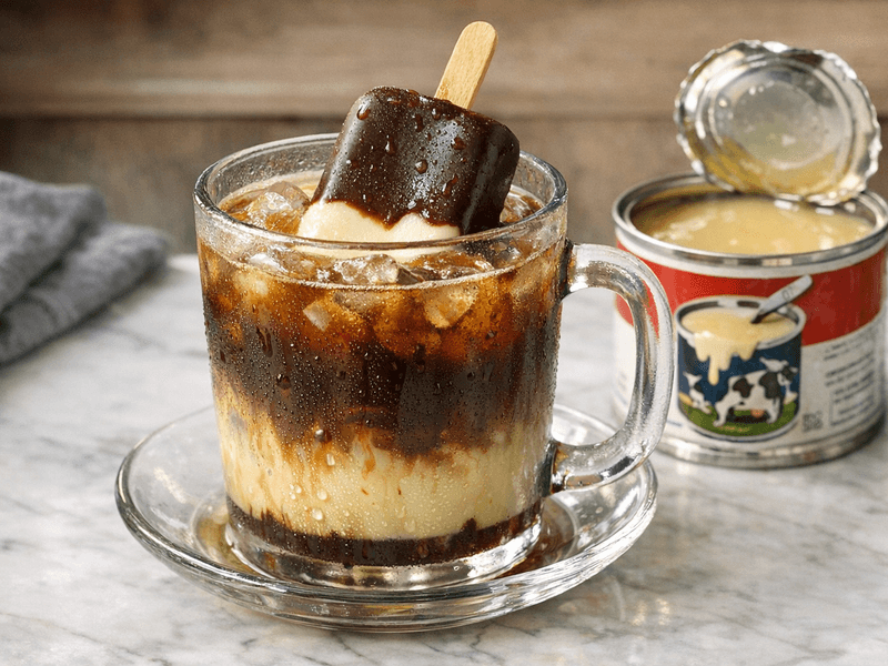 Aiskrim Batang Vanila Celup Coklat